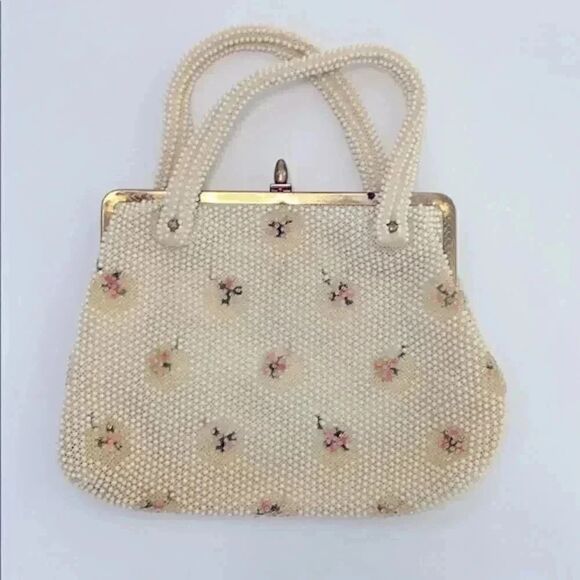 Vintage Corde Bead Handbag  - Picture 2 of 9